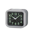 Seiko Silver-Tone Bell Alarm Bedside Clock